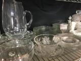 Large Lot Of Clear Glassware