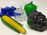 Group Of Glass Fruit