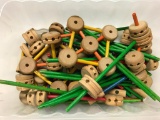 Small Box Of Vintage Tinker Toys