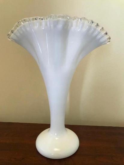 Unusual Fenton Silvercrest Vase