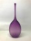 Contemporary Art Glass Vase W/Applied Strands