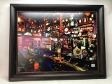 Framed & Matted Irish Pub Scene