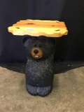 Small, Decorative Wood, Bear Table