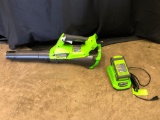 Greenworks, 40 Volt Blower with Battey and Charger