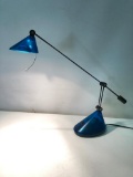 Working Blue Desk Lamp