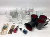 Drinking Glasses: Wine Glasses & Coffee Mugs + Some Misc. Items