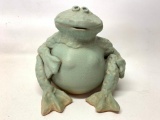 Contemporary Pottery Figural Frog Artist Signed