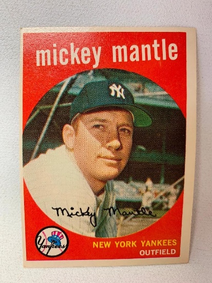 1959 Topps #10 Mickey Mantle