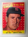1958 Topps 3485 Ted Williams-Crease