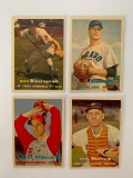 (4) 1957 Topps Baseball Cards
