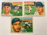 (3) 1956 Topps Baseball Cards-All Cincinnati Reds