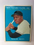 1961 Topps #482 Most Valuable Player Willie Mays Card