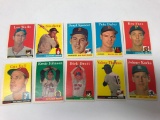 (10) 1958 Topps Baseball Cards