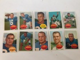 (10) 1960 Topps Football Cards