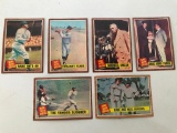 (6) 1962 Topps 