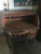 Oak Child's Roll Top Desk W/Primitive Chair