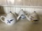 Group Of (3) Williamsburg, Virginia Campbells Tavern Teapots