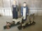 Contemporary Wooden Carved Farm Couple & Pull Toys