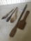 Group Of (5) Antique Wooden Ware Utensils