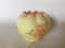 Fenton Burmese Rose Bowl By Artist Linda Bules