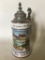 Regimental German Porcelain 1/2L Beer Stein W/Lithopane Bottom