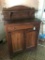 Antique Poplar Pie Safe/Jelly Cupboard W/High Back & Pierced Tins