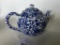 Blue & White Williams-Sonoma Teapot W/Strainer