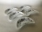 (5) J & G Meakin Ironstone Transfer Bone Dishes