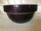 Brown Stoneware Mixing Bowl-Larger Size