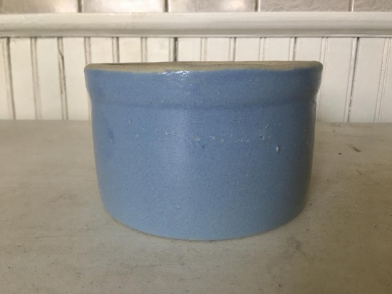 Blue Stoneware Crock Bowls