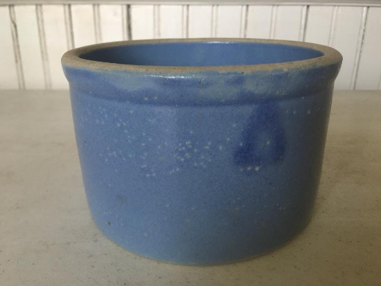 Blue Stoneware Crock Bowls