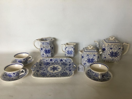 (11) Pcs. Masons, England Transfer Ware Tea Set