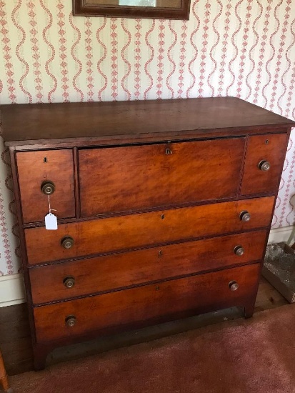 Early Cherry Butlers Chest In Original Finish