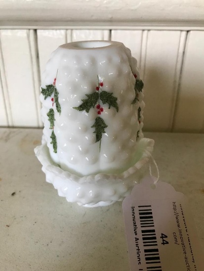 Signed Fenton Fairy Lamp