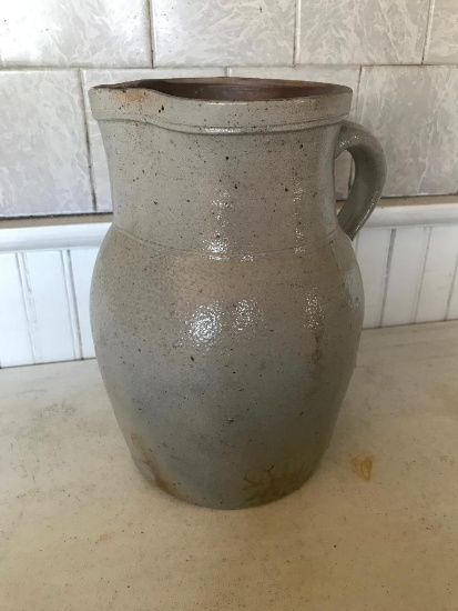 Early Stoneware "Buttermilk" Pitcher