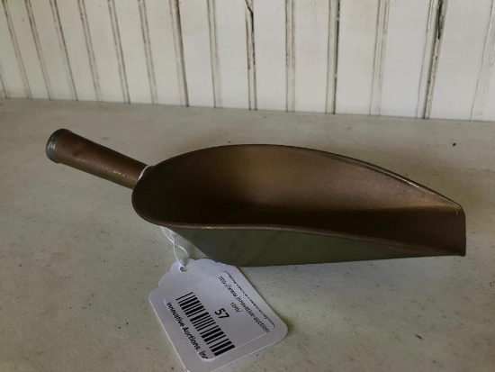 Antique Country Store Brass Scoop