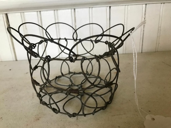 Unusual Size Wire Egg Basket