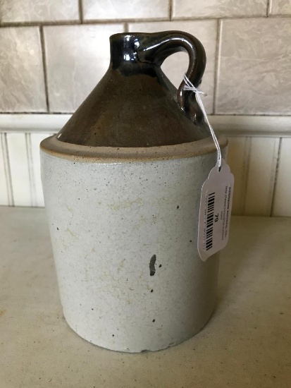 Stoneware Crock Brown/White Vinegar Jug