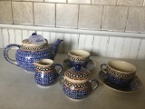 Pottery Tea Service For (2)