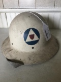 Civil Defense Bomb Shelter Helmet W/Liner