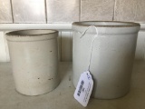 (2) Stoneware Crocks
