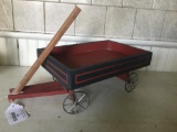 Contemporary Wagon W/Metal Wheels