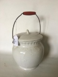 Antique Chamber Pot W/Lid & Bail