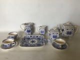 (11) Pcs. Masons, England Transfer Ware Tea Set