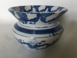 Stoneware Spongeware Spittoon