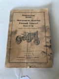 Early McCormick-Deering Farmall Tractor Instruction Manual