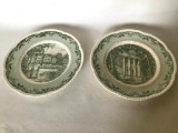 (2) Dartmouth College Souvenir Plates
