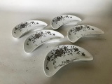 (5) J & G Meakin Ironstone Transfer Bone Dishes