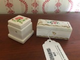 Porcelain Inkwell & Stamp Box