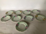 (8) Hand Painted Austrian Dessert Plates